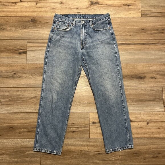 Men's Levis 550 Relaxed Fit Denim Jeans SZ 33x30 Blue Cotton Modern Red Tab - Picture 1 of 13
